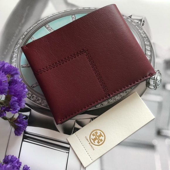 Tory Burch Block T Travel Foldable Card Case Wallet - Picture 2 of 7